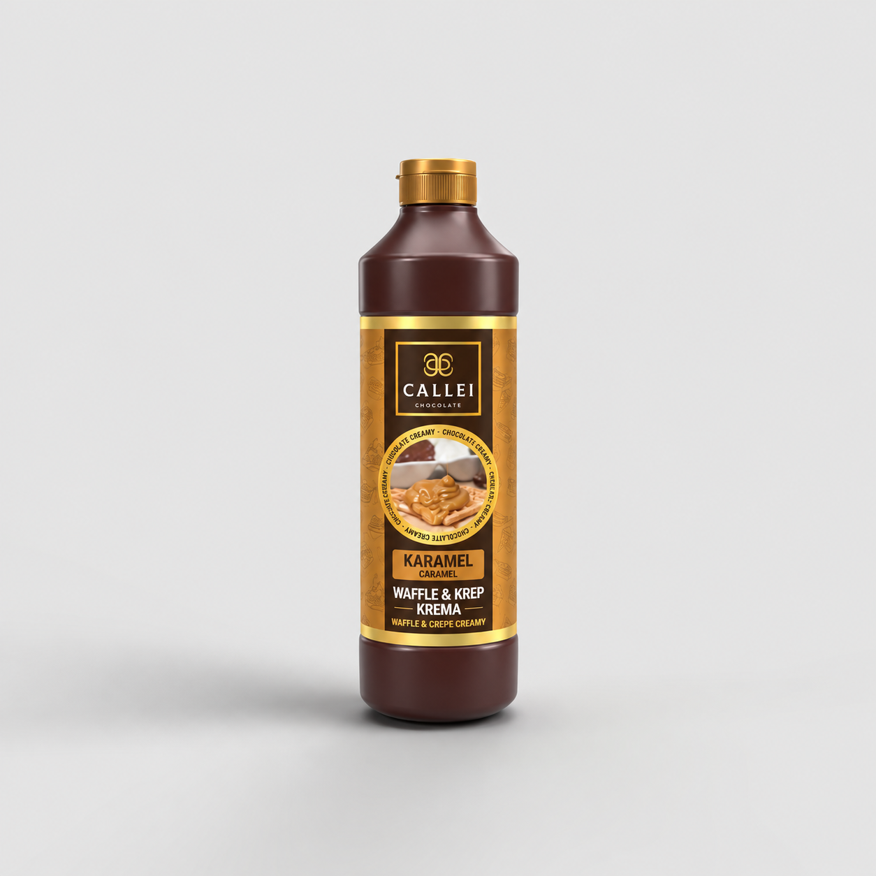 CALLEİ ŞİŞE KARAMEL WAFFLE 1 KG / KARAMEL AROMALI KREMA
